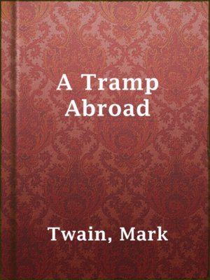cover image of A Tramp Abroad
